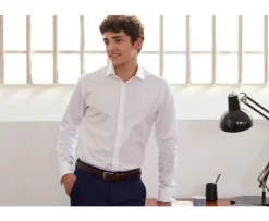 Camisa blanca con gemelos Pietro-Bexley Online