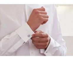 Camisa blanca con gemelos Pietro-Bexley Online