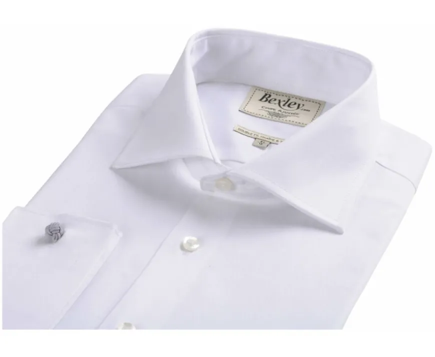 Camisa blanca con gemelos Pietro-Bexley Online