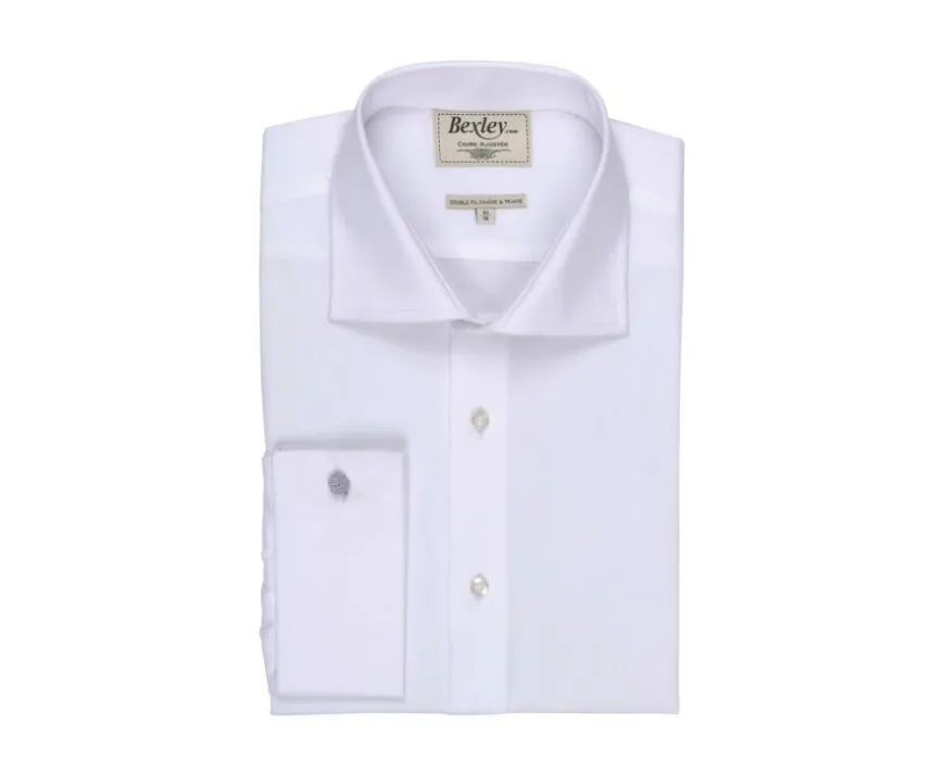 Camisa blanca con gemelos Pietro-Bexley Online