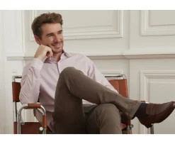 Camisa blanca con pequeños cuadros rojos Salvatore-Bexley Cheap