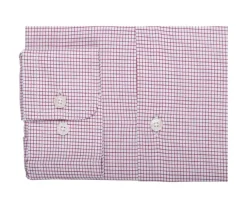 Camisa blanca con pequeños cuadros rojos Salvatore-Bexley Cheap