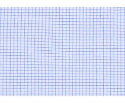 Camisa blanca con pequeños cuadros azules Salvatore-Bexley Store