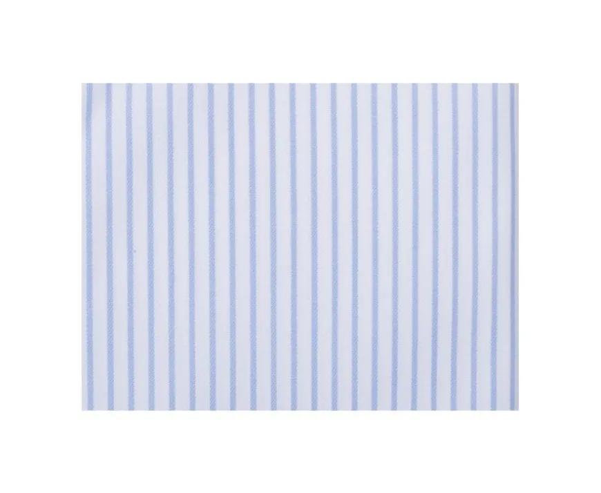 Camisa blanca con rayas Azul Claro Geoffroy-Bexley Flash Sale