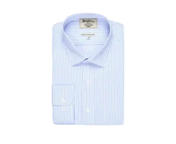 Camisa blanca con rayas azules Geoffroy-Bexley Cheap