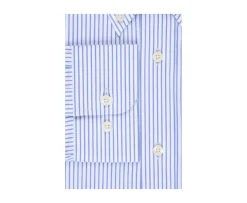 Camisa blanca con rayas azules Geoffroy-Bexley Cheap