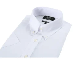 Camisa blanca de algodón y lino - Bolsillo en el pecho Colten Mc-Bexley Fashion