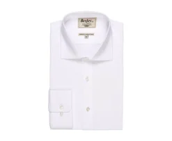 Camisa blanca Oxford lisa de doble hilo Ottavio-Bexley Best Sale