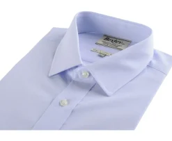 Camisa con finas rayas azules - Cuello francés Antoine-Bexley Best Sale