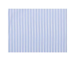 Camisa de algodón a rayas Azul Claro y Blanco - Cuello americano Marlon-Bexley Cheap