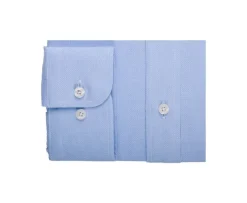 Camisa de algodón Azul claro - Cuello francés Ansbert-Bexley Discount