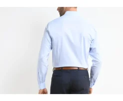 Camisa de algodón Azul pálido - Cuello francés Paterne Classic-Bexley Outlet