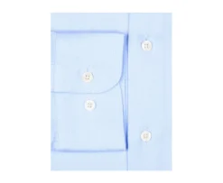 Camisa de algodón Azul pálido - Cuello francés Paterne Classic-Bexley Outlet