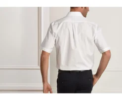 Camisa de algodón blanca - Bolsillo en el pecho Albert Mc-Bexley Discount