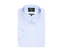 Camisa de algodón celeste - Cuello americano Patrick Mc-Bexley Sale