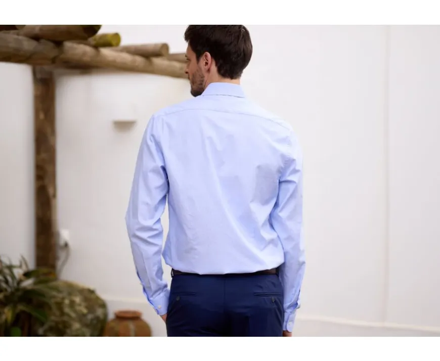 Camisa de algodón rayas Celeste Claudien-Bexley Discount
