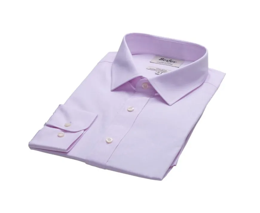 Camisa de algodón Rosa pálido - Cuello francés Louis Classic-Bexley New