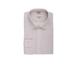Camisa de algodón y lino Beis y Borde blanco Edibert-Bexley New