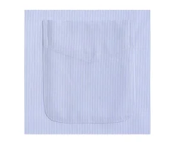 Camisa de finas rayas azules con bolsillo en el pecho Augustin-Bexley Sale