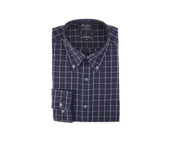Camisa de franela a cuadros Blanco y Rojo Lindsay-Bexley Fashion