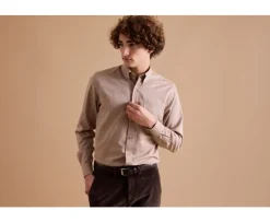 Camisa de franela Camel  Ander-Bexley Store
