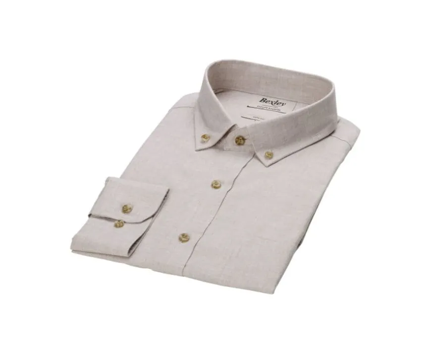 Camisa de franela Crudo - Bolsillo en el pecho Alexander-Bexley New