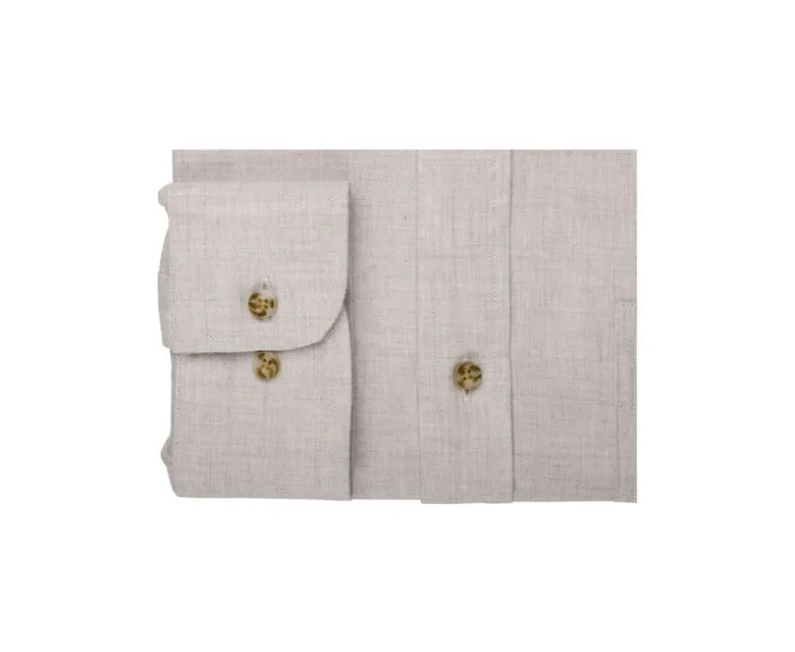 Camisa de franela Crudo - Bolsillo en el pecho Alexander-Bexley New