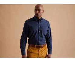 Camisa de franela Navy Ander-Bexley Sale