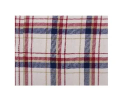 Camisa de franela Rojo y Crudo - Bolsillo en el pecho Alderick-Bexley Shop