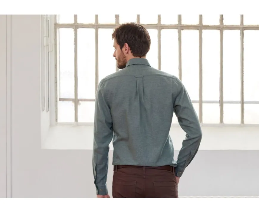 Camisa de franela Verde Tila Ander-Bexley Cheap