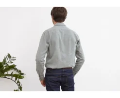 Camisa de franela Verde Tila - Bolsillo en el pecho Alexander-Bexley Best