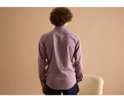 Camisa de gasa de algodón Rojo Moteado Rildebert-Bexley Best Sale