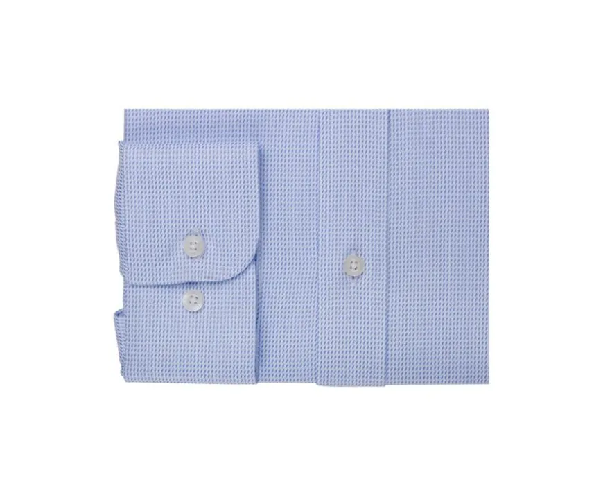 Camisa de hombre blanca y azul claro Sylvénias-Bexley Clearance