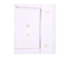 Camisa de popelina de algodón blanca - Cuello italiano Ludovico Classic-Bexley Discount