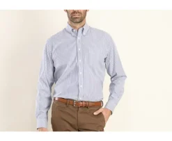 Camisa de rayas azul marino y blanco Kellen-Bexley Hot