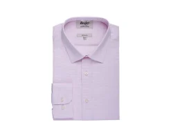 Camisa de sarga blanca con cuadro Rosa Claro Martinien-Bexley Hot