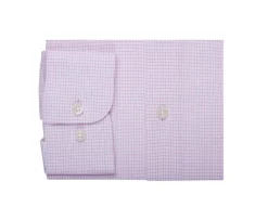 Camisa de sarga blanca con cuadro Rosa Claro Martinien-Bexley Hot