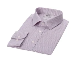 Camisa de sarga blanca con cuadro Burdeos Martinien-Bexley Online
