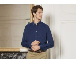 Camisa de terciopelo Indigo - Cuello americano Wayne-Bexley Cheap