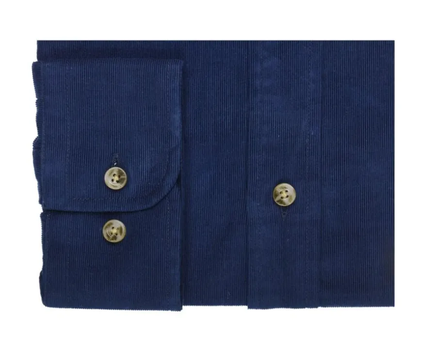 Camisa de terciopelo Indigo - Cuello americano Wayne-Bexley Cheap