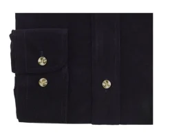 Camisa de terciopelo Marino oscuro - Cuello americano Wayne-Bexley Hot