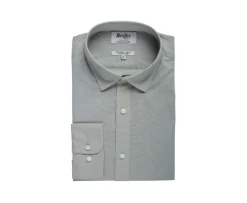 Camisa lisa de lino algodón Verde tila Silbert-Bexley Fashion