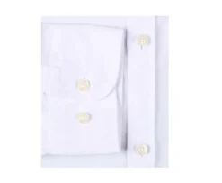 Camisa lisa de lino de algodón blanco Elibert-Bexley Cheap