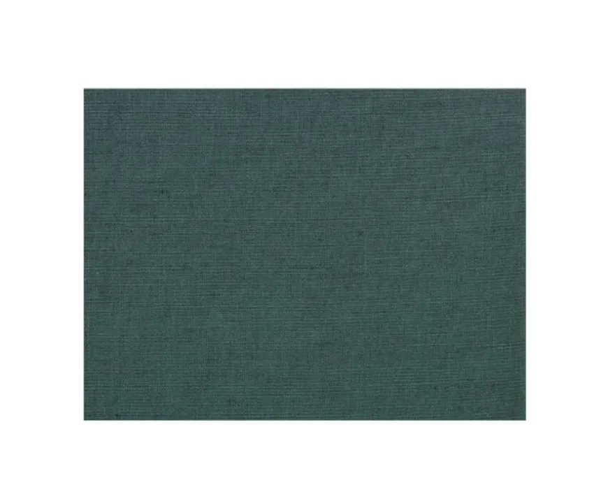 Camisa lisa de lino de algodón Verde oscuro Silbert-Bexley Flash Sale