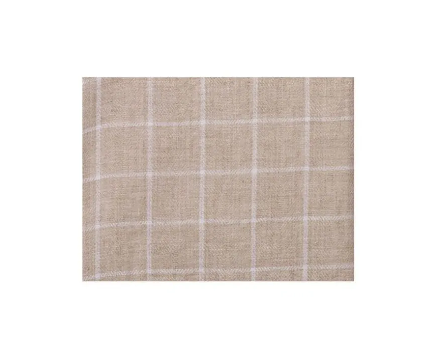 Camisa Oxford de algodón Beis y Blanco - Cuello americano Valden-Bexley Cheap