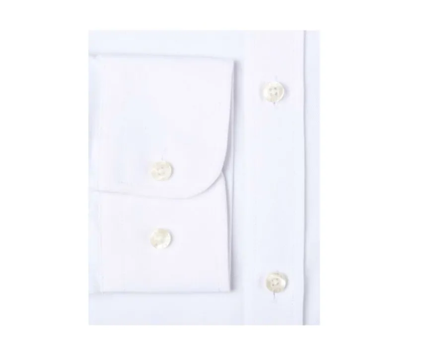 Camisa Oxford de algodón blanca Evrard-Bexley Discount