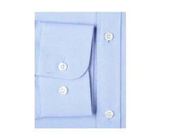 Camisa Oxford de algodón celeste Evrard-Bexley Shop