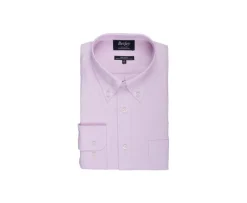 Camisa Oxford Rosa Claro con bolsillo - Cuello americano Harold-Bexley Store