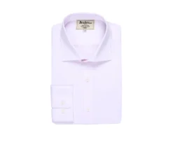Camisa Oxford Rosa claro y Blanco - Cuello italiano Ernesto-Bexley Hot