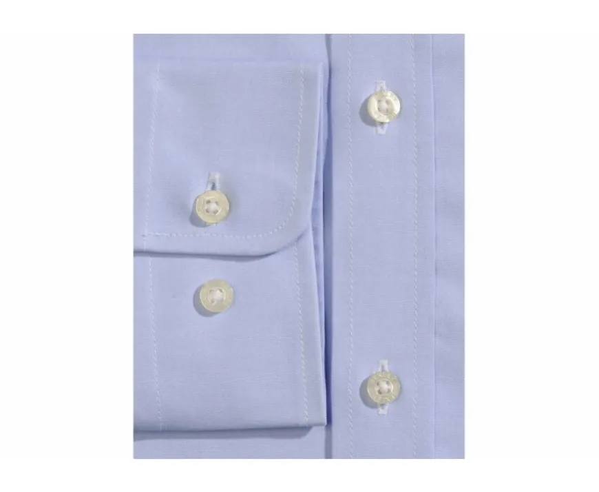 Camisa popelina Celeste - Cuello francés Louis.-Bexley Store